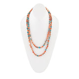 Immeasurable Orange and Blue Ocean Jade Necklace - Barse Jewelry