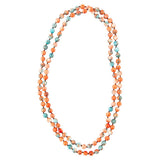 Immeasurable Orange and Blue Ocean Jade Necklace - Barse Jewelry