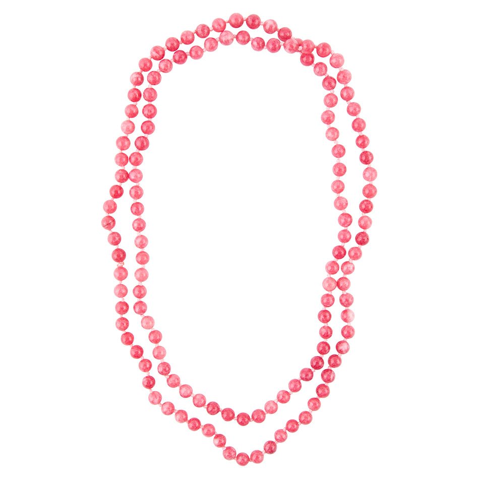 Immeasurable Pink Jade Wrap Necklace - Barse Jewelry