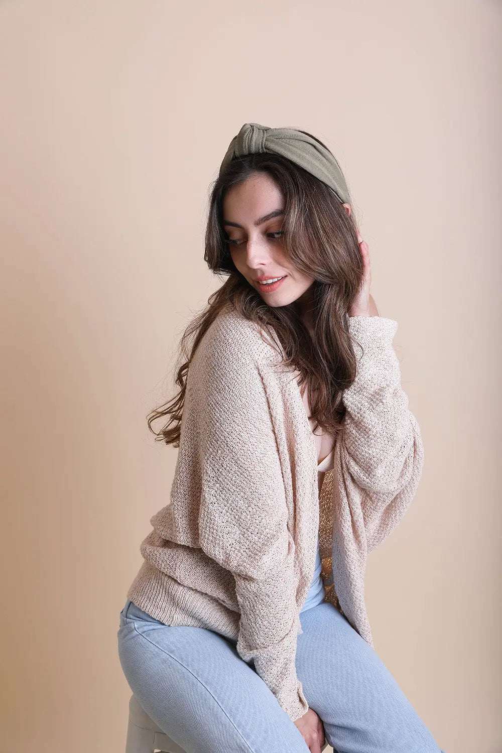 Wide Striped Topknot Headband – Chic and Comfortable - Boho Clothing and Accessories - Flyclothing LLC