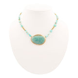 Impressions of Blue Amazonite Freeform Necklace - Barse Jewelry