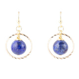 In The Loop Lapis Earrings - Barse Jewelry - Flyclothing LLC