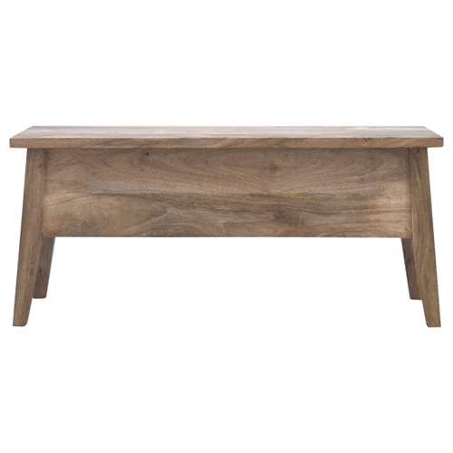 Solid Wood Lid Up Storage Bench - Artisan Furniture - Flyclothing LLC