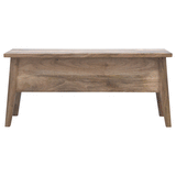 Solid Wood Lid Up Storage Bench - Artisan Furniture - Flyclothing LLC