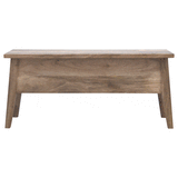 Solid Wood Lid Up Storage Bench - Artisan Furniture - Flyclothing LLC