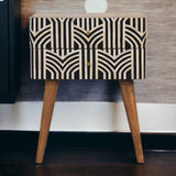 Edessa Bone Inlay Bedside - Artisan Furniture - Flyclothing LLC