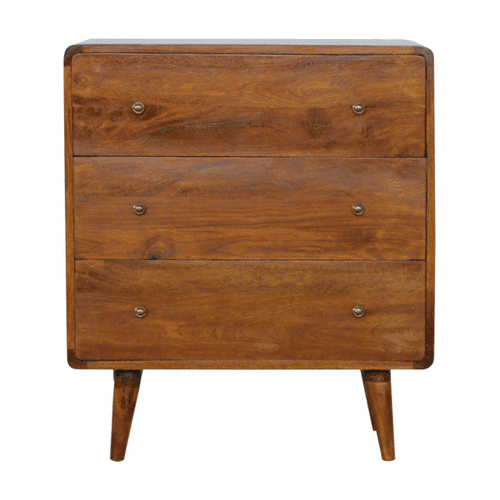 Curved Chestnut Chest - Artisan Furniture - Flyclothing LLC