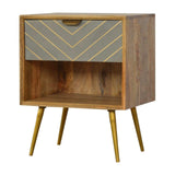 Artisan Chestnut Open Woven Bedside - Artisan Furniture - Flyclothing LLC