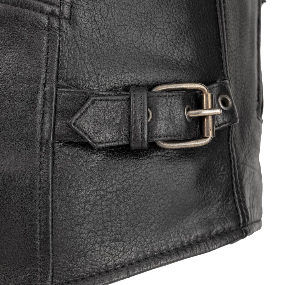 Indy Men's Motorcycle Leather Jacket - First Manufacturing Company - Flyclothing LLC