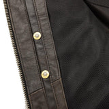 Indy Men's Motorcycle Leather Jacket - First Manufacturing Company - Flyclothing LLC