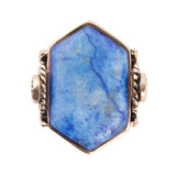 Ingrained Blue Lapis Statement Ring - Barse Jewelry - Flyclothing LLC
