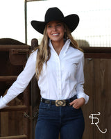 OG Solid White Stretch Women’s Western Shirt