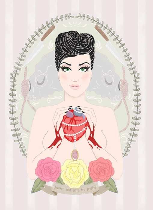 Black Market Art Company Intrusive Thoughts Print - Black Market Art Company - Flyclothing LLC