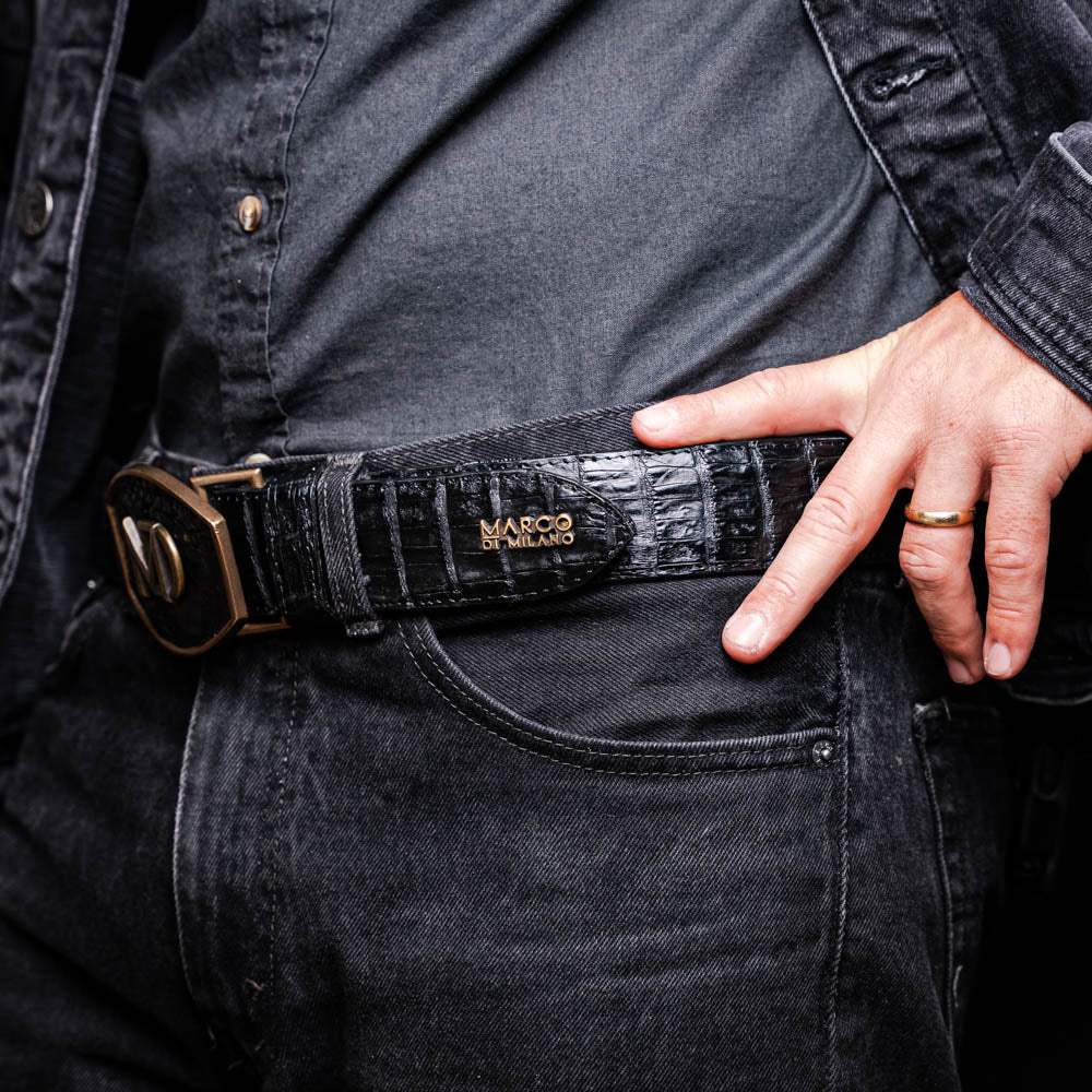 Iowa Belt Black - Marco Di Milano - Flyclothing LLC