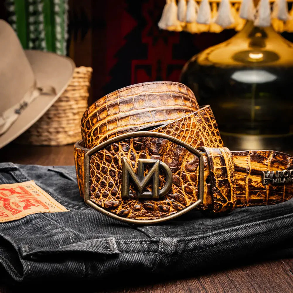 Iowa Belt Mustard Brown - Marco Di Milano - Flyclothing LLC
