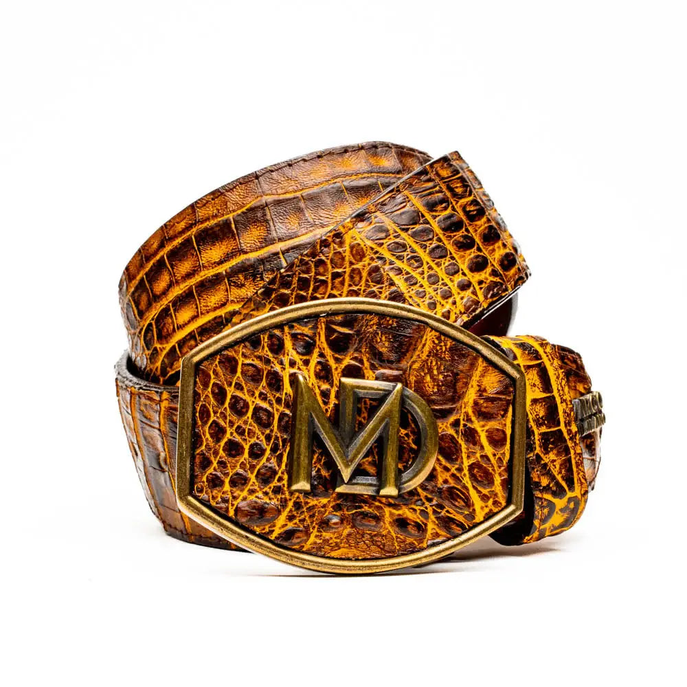 Iowa Belt Mustard Brown - Marco Di Milano - Flyclothing LLC