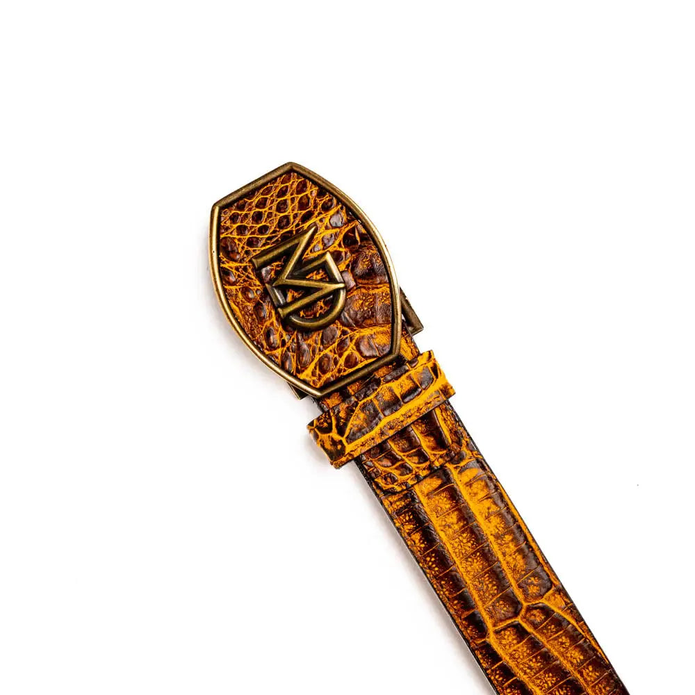 Iowa Belt Mustard Brown - Marco Di Milano - Flyclothing LLC