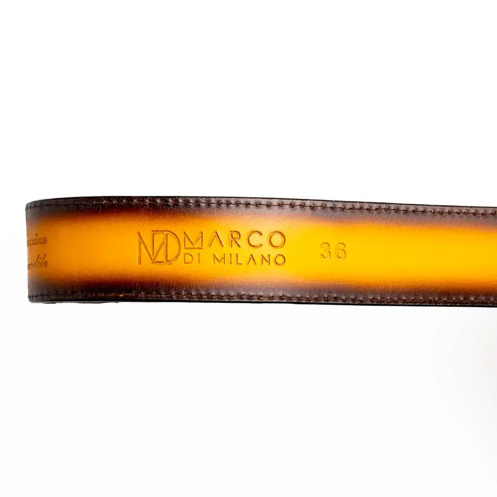 Iowa Belt Mustard Brown - Marco Di Milano - Flyclothing LLC