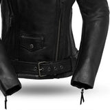 Iris - Women's Motorcycle Leather Jacket - First Manufacturing Company - Flyclothing LLC
