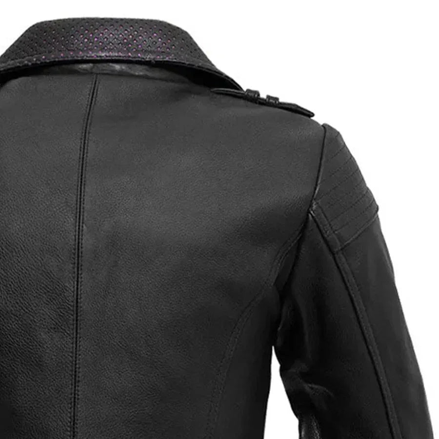 Iris - Women's Motorcycle Leather Jacket - First Manufacturing Company - Flyclothing LLC