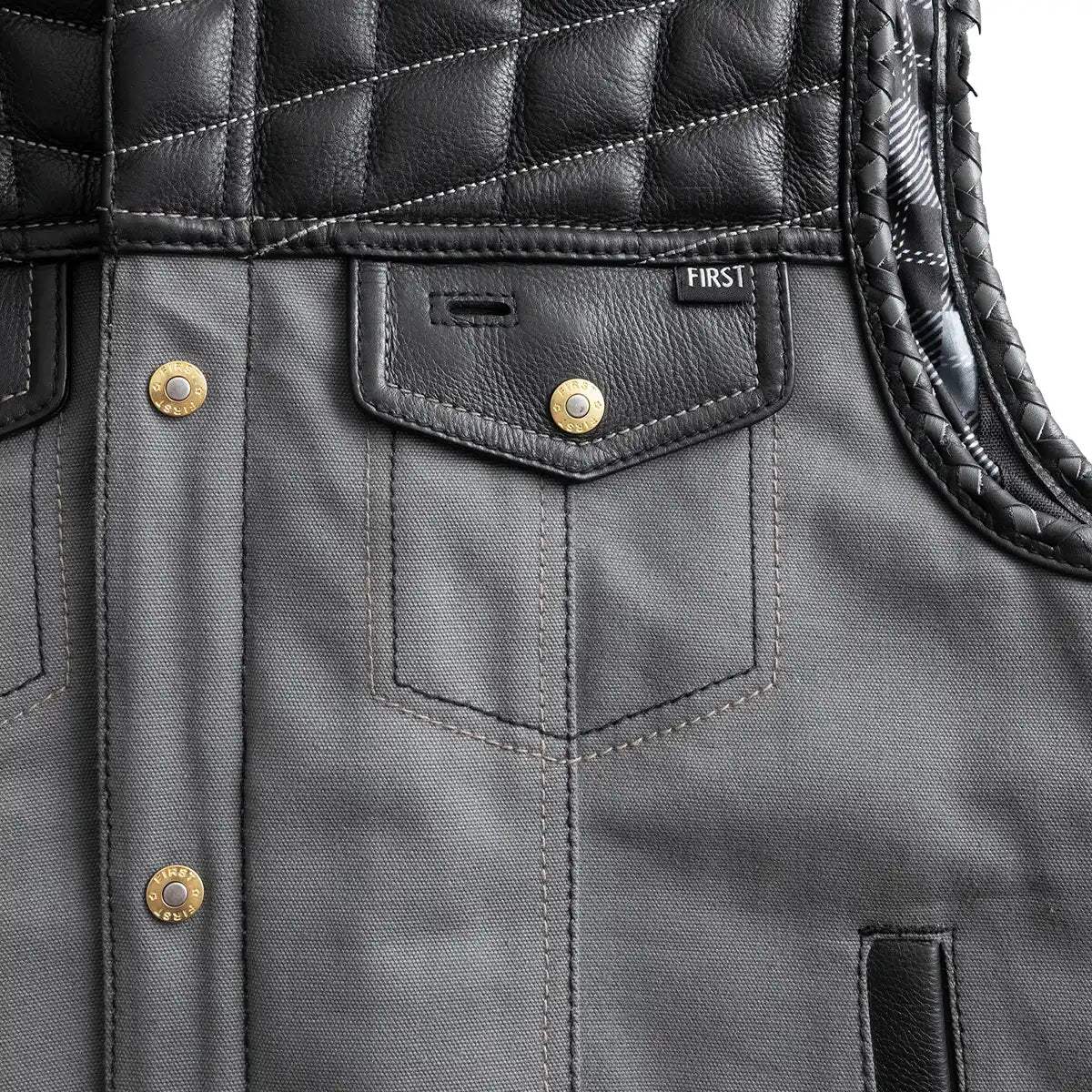 Iron Nomad Men's Leather Vest (Limited Edition) - First Manufacturing Company - Flyclothing LLC