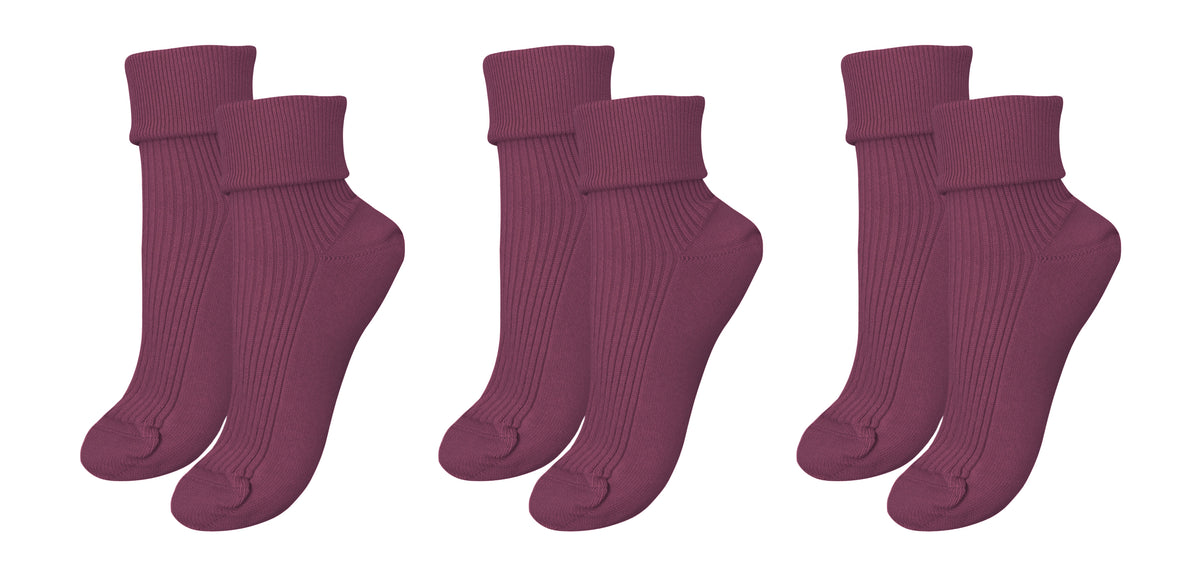 tittimitti® Women’s 100% Organic Combed Cotton Socks 3-Pack – Made in Italy - tittimitti - Flyclothing LLC