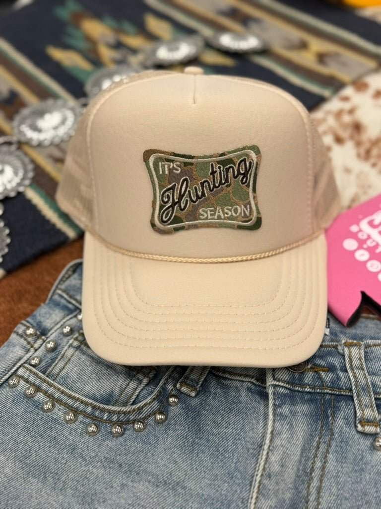 It's Hunting Season Patch Trucker Hat - Wild Junkie - Flyclothing LLC