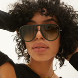 Ivy Luxe - Olive Tangle-Free Round Aviator Sunglasses - TopFoxx - Flyclothing LLC
