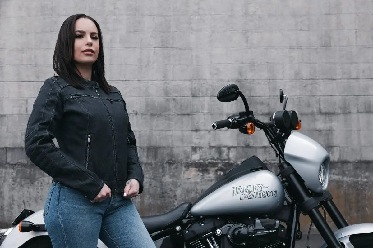 Jada - Women's Thunder Denim Jacket - First Manufacturing Company - Flyclothing LLC