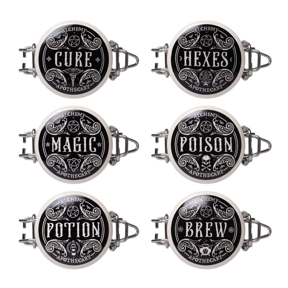Witch's Spice Rack Storage Jars