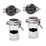 Witch's Spice Rack Storage Jars