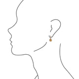 Jasper Roped Earrings - Bronze