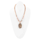 Jasper Slab in Pink Necklace - Barse Jewelry - Flyclothing LLC