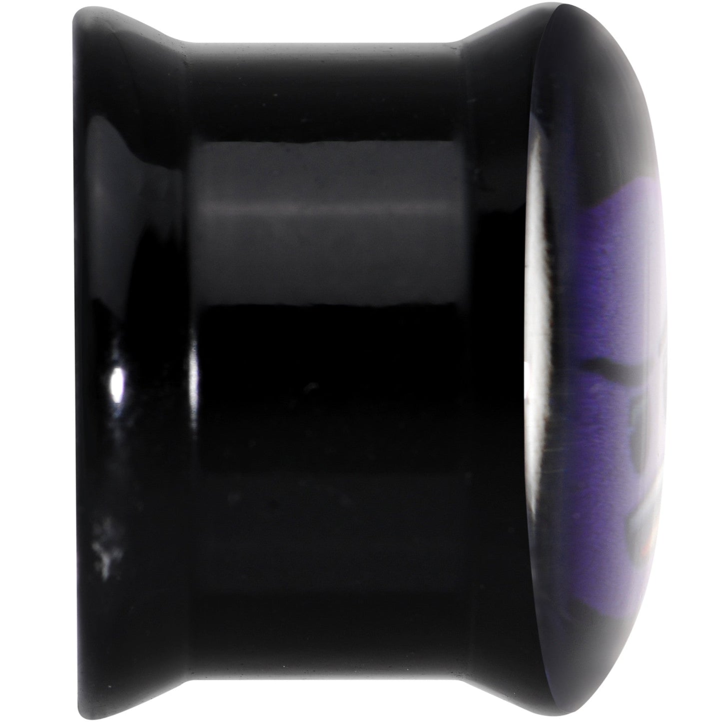 9/16 Licensed Purple Devil emoji Acrylic Double Flare Plug Set - BodyCandy - Flyclothing LLC
