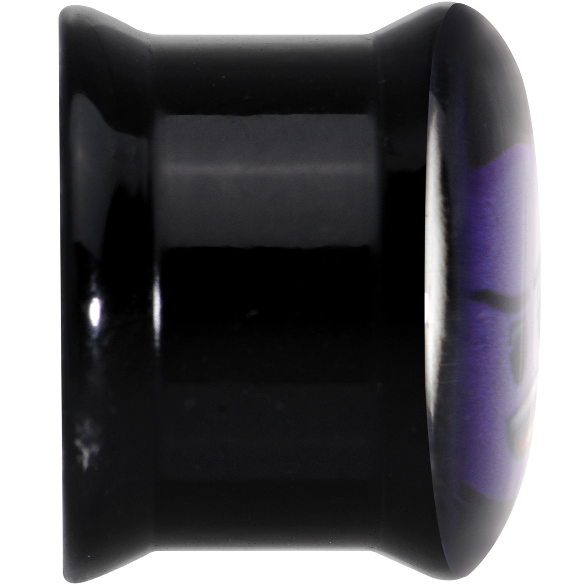 9/16 Licensed Purple Devil emoji Acrylic Double Flare Plug Set - BodyCandy - Flyclothing LLC