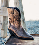 Jersey Metallic Boot in Bronze - Naughty Monkey - Flyclothing LLC