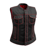 Jessica Moto Mesh Women's Motorcycle Vest - First Manufacturing Company - Flyclothing LLC