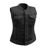 Jessica Moto Mesh Women's Motorcycle Vest - First Manufacturing Company - Flyclothing LLC