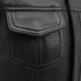 Jessica Perforated Women's Motorcycle Leather Vest - First Manufacturing Company - Flyclothing LLC