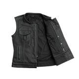 Jessica Perforated Women's Motorcycle Leather Vest - First Manufacturing Company - Flyclothing LLC