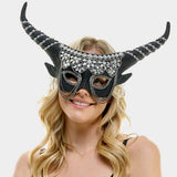 Jeweled Mask With Horn - Madeline Love - Flyclothing LLC