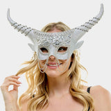 Jeweled Mask With Horn - Madeline Love - Flyclothing LLC