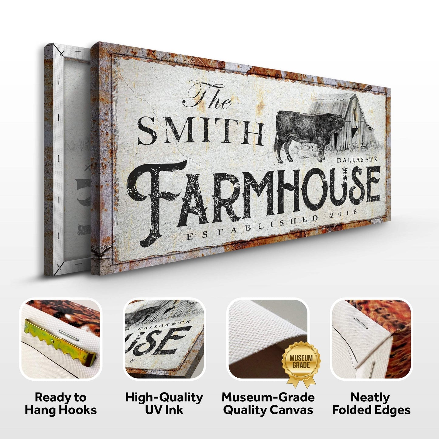 Rustic Farmhouse Sign - Tailored Canvases - Flyclothing LLC