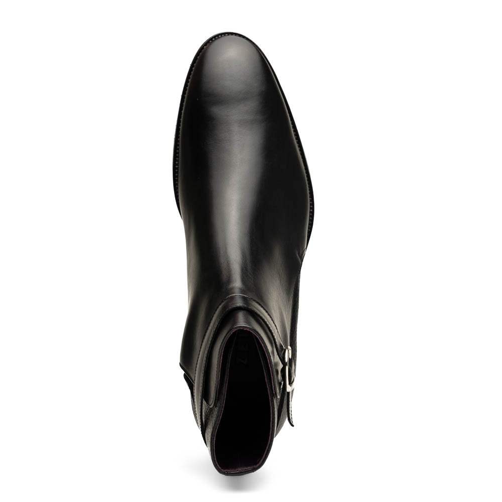 45-600-BLK Jodphur Italian Calfskin Boot, Black - Zelli Italia - Flyclothing LLC