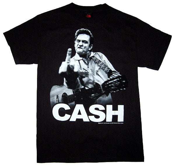 Johnny Cash Finger T-Shirt - Johnny Cash - Flyclothing LLC