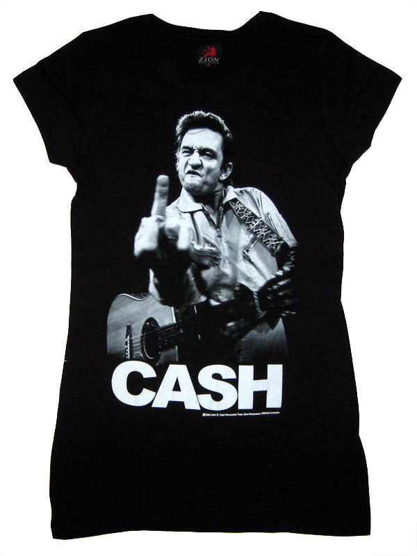 Johnny Cash Finger Tee - Johnny Cash - Flyclothing LLC
