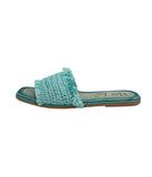 Juana Woven Sandals in Aqua Blue - Naughty Monkey - Flyclothing LLC