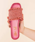 Juana Woven Sandals in Pink - Naughty Monkey - Flyclothing LLC