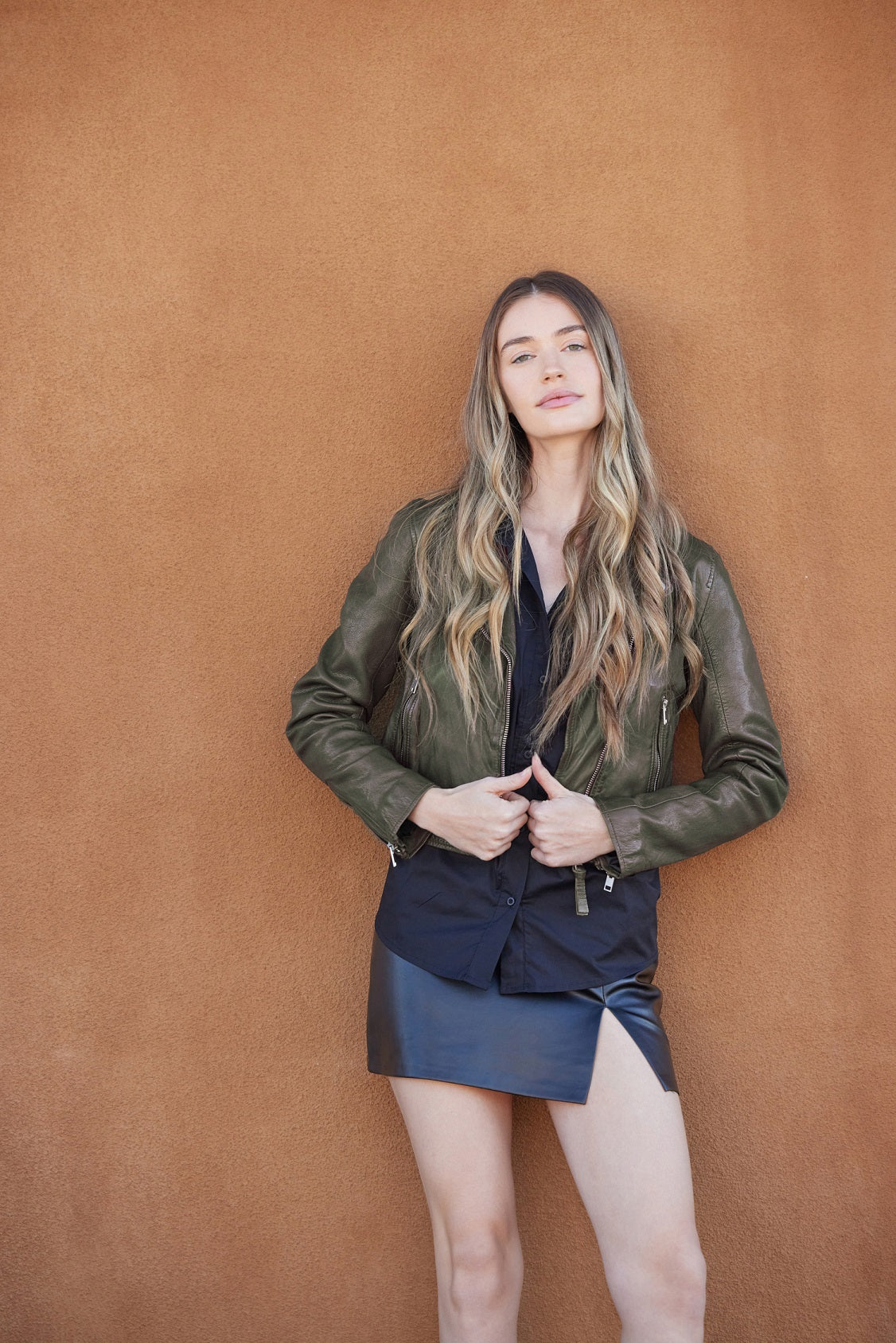 Julene RF Leather Jacket