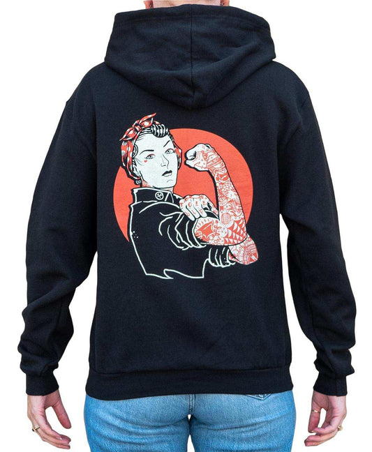 Black Market Art Company We Can Do It Women's Zip Hoodie - Black Market Art Company - Flyclothing LLC